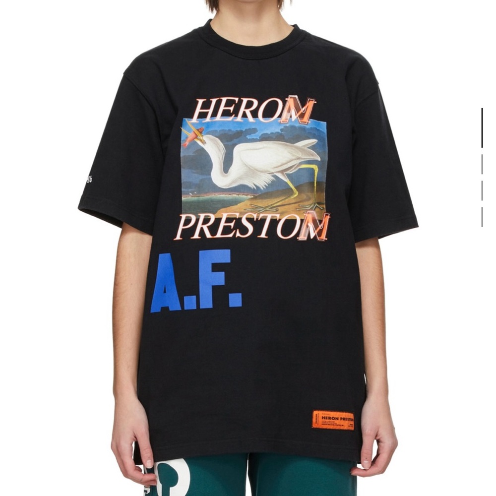 Heron Preston black A.F. Special edition tshirt